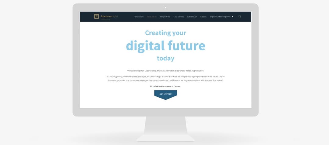 Interactive infographic for Advisian  